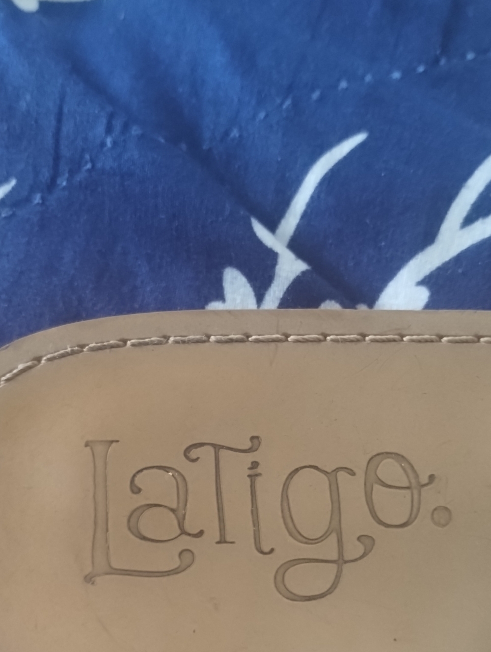 Latigo Blush-Tan Woven Slide Mules - Picture 3 of 3